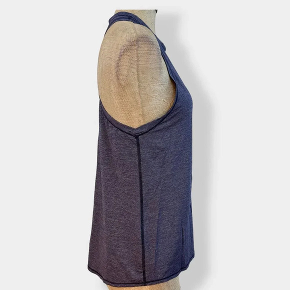 Lululemon Singlet Split Back Tank Top Heathered Astro Blue 4 - Picture 3 of 4